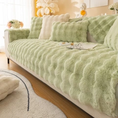 100% polyester faux bubbly rabbit fur plush fleece pillows cushions seat cushions pillow