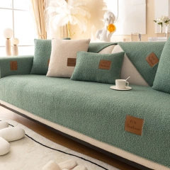Best Quality Solid Color Faux Teddy Fur Sofa Cover Modern Soft And Comfortable Fleece Sofa Covers Fluffy For Home Hotel Cafe