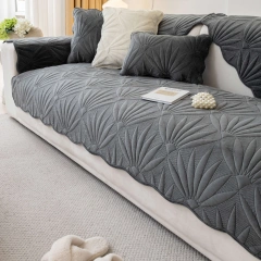 Factory Wholesale Crystal Velvet Sofa Covers 3 Seater Three-Seat Sofa Living Room Sofa Cushion