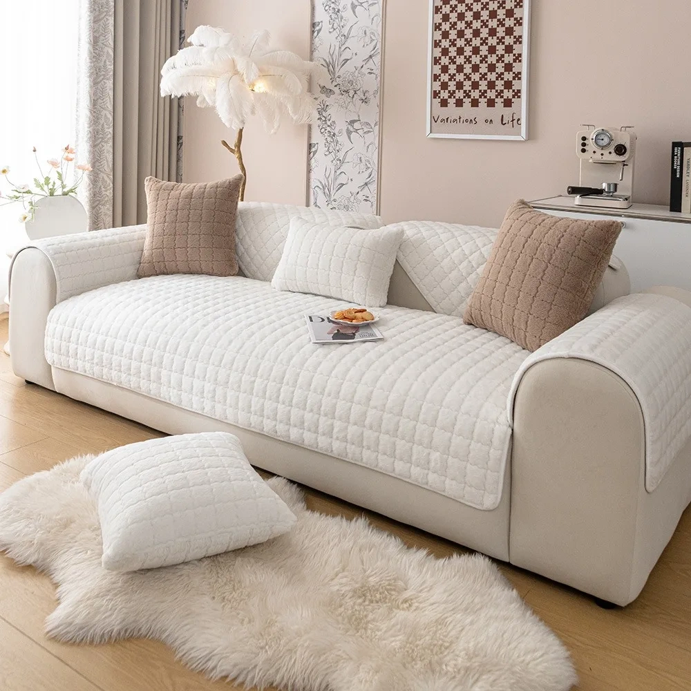 Anti-Slip Sectional Sofa Slipcover for Pets Kids - Furniture Protector Sofa Covers for L Shaped Sofa Armrest Backrest