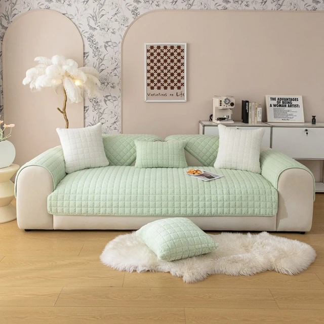 Anti-Slip Sectional Sofa Slipcover for Pets Kids - Furniture Protector Sofa Covers for L Shaped Sofa Armrest Backrest
