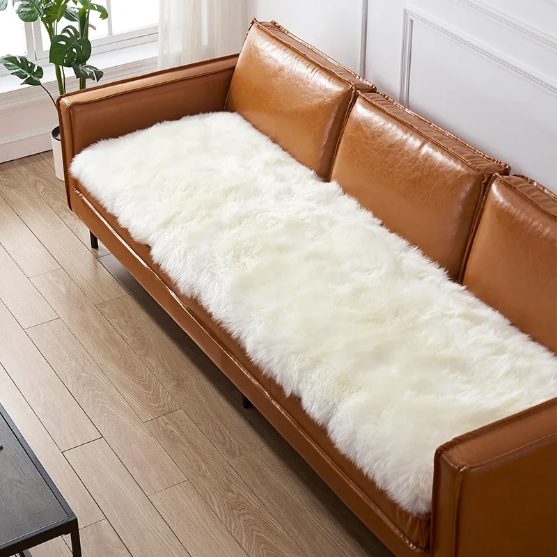 Wholesale Big Size 60*180 Plush Fluffy Floor Carpets Soft Sofa Cushion
