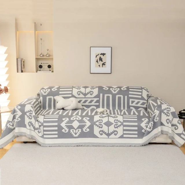 Top Seller Chenille Sofa Towel Super Soft Yarn Dyed Pattern Cozy Sectional Sofa Decoration New Product Supply