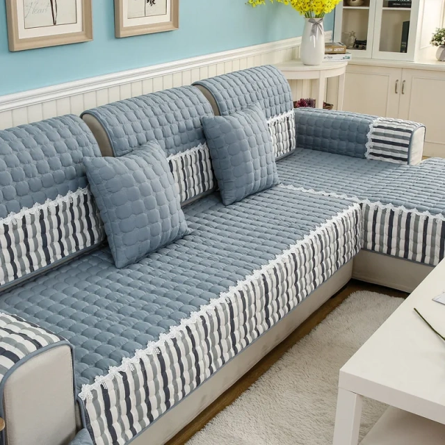 Four seasons universal fabric anti-skid simple modern all inclusive living room cushion full sofa slipcovers