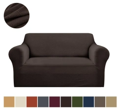 High Quality Stretch Jacquard Double-seat Sofa Cover Machine Washable Spandex Soft Covers 2 Seater Slipcover