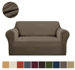 High Quality Stretch Jacquard Double-seat Sofa Cover Machine Washable Spandex Soft Covers 2 Seater Slipcover