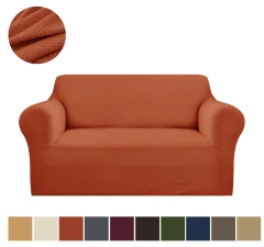 High Quality Stretch Jacquard Double-seat Sofa Cover Machine Washable Spandex Soft Covers 2 Seater Slipcover