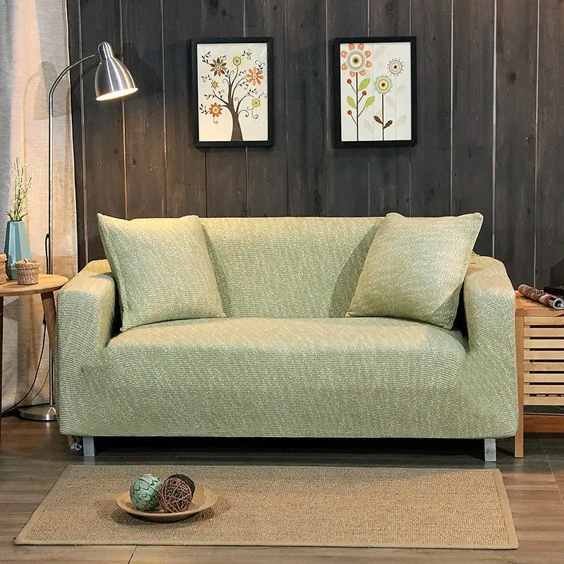 Sofa Cover Washable Stretch Polyester Plain Multi color Protector 1/2/3/4 Seater