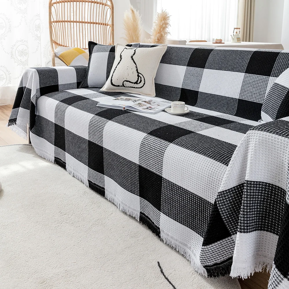 Free Sample 100% Polyester  Hot Sell  Sofa Towel New non-slip classic sofa towel