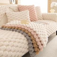 Warm Thickened Plush Sofa Towel  Non-slip Sofa Covers  Simple Modern Sofa Towel Covers