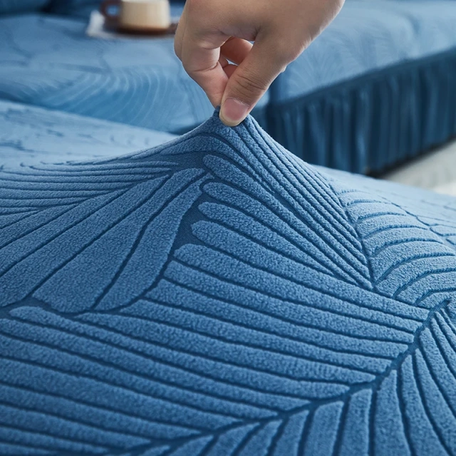 Sectional Jacquard Stretch Sofa Covers with Skirt, Custom Cover Sofa Slipcover Non-slip Sofa Seat Cover for 3 2 1 Couch