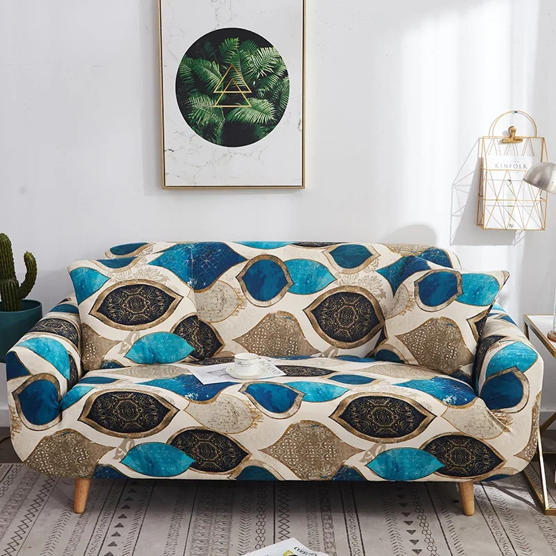 Modern Geometric Sofa Cover Jacquard Stretch Sofacover  extra large sofa bag beans cover in living room
