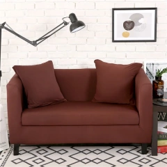 Modern minimalist style solid color all-inclusive sofa cover elastic stretch waterproof 1/2/3/4 seat sofa cover