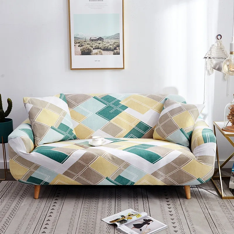 Modern Geometric Sofa Cover Jacquard Stretch Sofacover  extra large sofa bag beans cover in living room