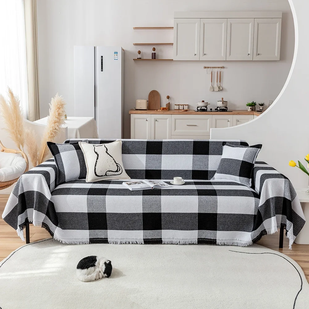 Free Sample 100% Polyester  Hot Sell  Sofa Towel New non-slip classic sofa towel