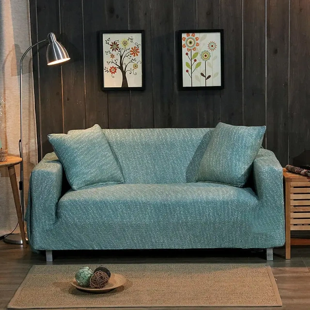 Sofa Cover Washable Stretch Polyester Plain Multi color Protector 1/2/3/4 Seater