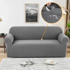 China Cheapest Universal Classic Magic Stretch Moisture-absorbing Breathable Burgundy Water Proof Repellent Sofa Protector Cover