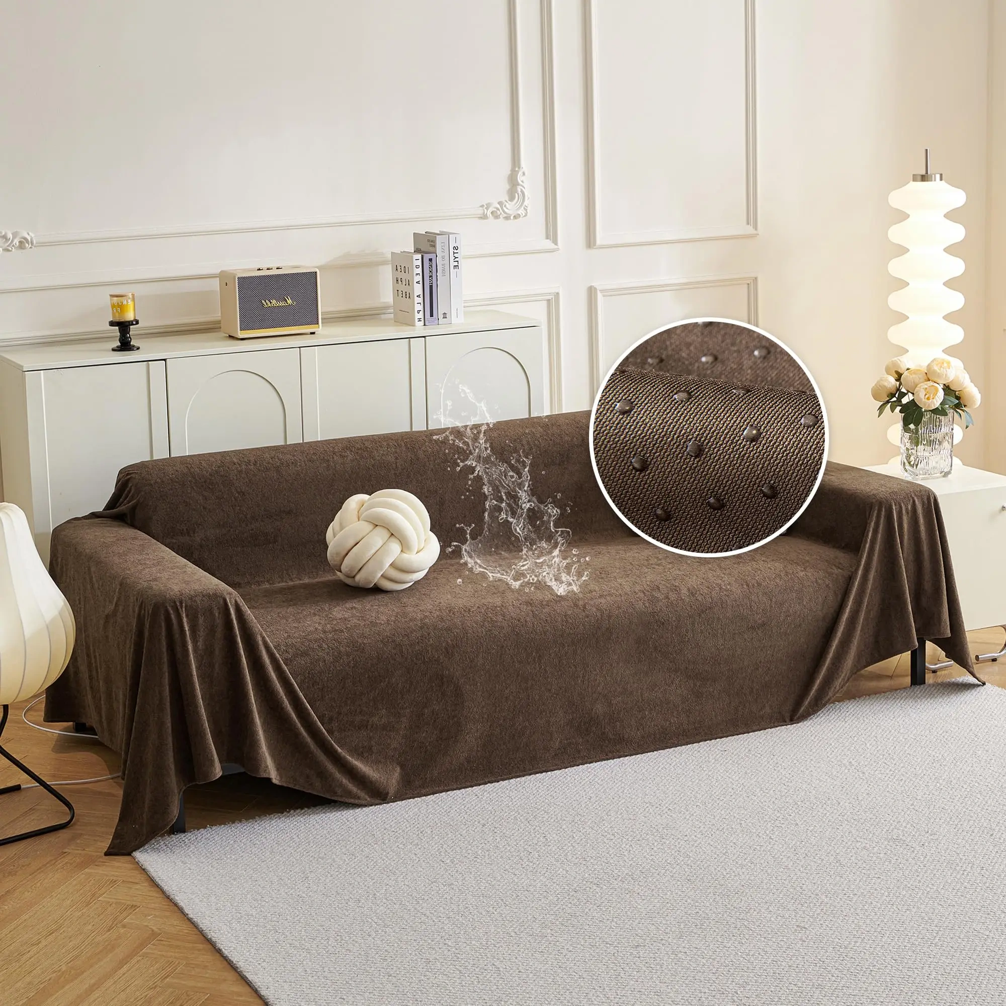 Anti-slip and waterproof dog sofa cover