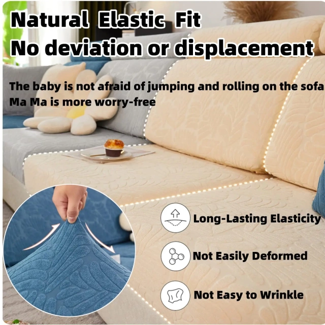 New Wear-resistant Universal Sofa Cover Washable L-Shaped Stretch Sofa Cushion Cover Suitable for Partition Sofa