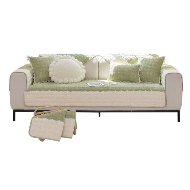 Thickened Corduroy Sofa Cushion Four Seasons Non-slip Plush Cushions Simple Modern Soft Cozy Sofa Cover