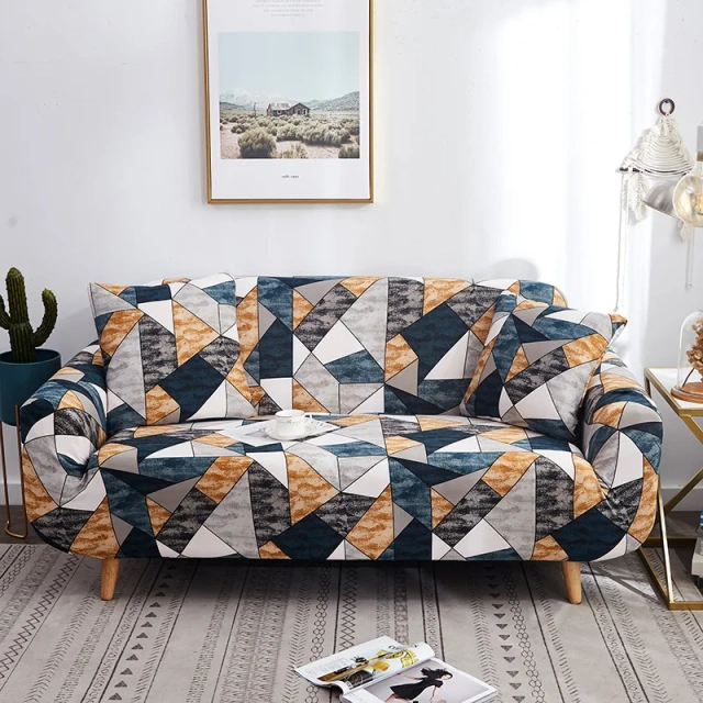 Modern Geometric Sofa Cover Jacquard Stretch Sofacover  extra large sofa bag beans cover in living room