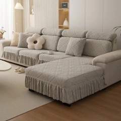 JIUZHONG 360 Degree Sofa Cushions Cover Tear Stain Resistant Slipcover High Stretch Elastic & Anti-Slip Spandex Protector