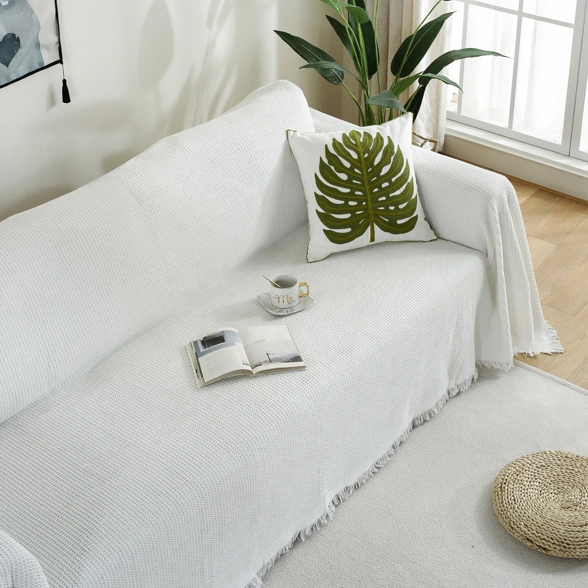 customizable sofa protective cover Solid color sofa cover four seasons universal sofa towel