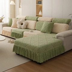 JIUZHONG 360 Degree Sofa Cushions Cover Tear Stain Resistant Slipcover High Stretch Elastic & Anti-Slip Spandex Protector