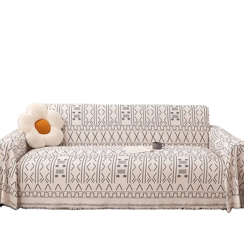 Light colored geometric styles are soft and comfortable  sofa seat cushion cover