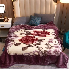 Raschel Blanket Double Thick Double Warm Coral Single Bed Blanket For Winter