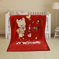 Wholesale Cheap Printing Cartoon Kid Manta Minky Children Animal Coral Fleece Baby Blankets