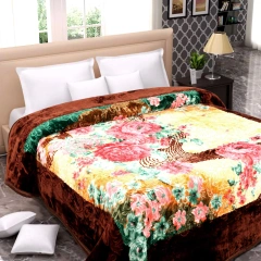 Hot New 100% Polyester Flower Coral Fleece Plaid Printing Blanket Blankets heavy weighted blankets for winter