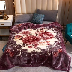 Raschel Blanket Double Thick Double Warm Coral Single Bed Blanket For Winter