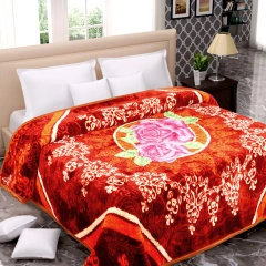 Hot New 100% Polyester Flower Coral Fleece Plaid Printing Blanket Blankets heavy weighted blankets for winter