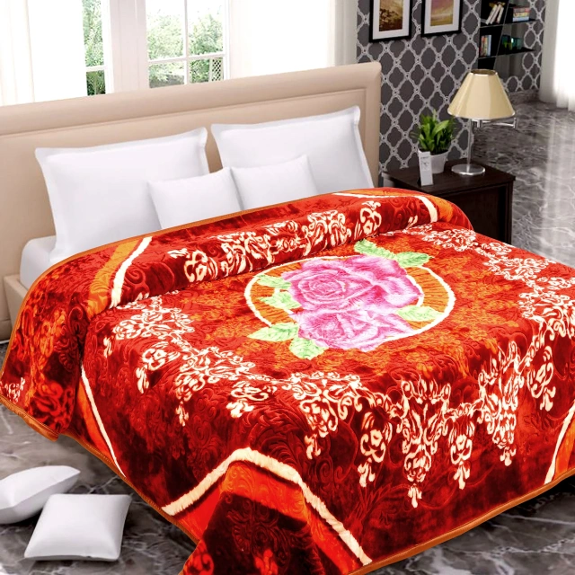 Hot New 100% Polyester Flower Coral Fleece Plaid Printing Blanket Blankets heavy weighted blankets for winter