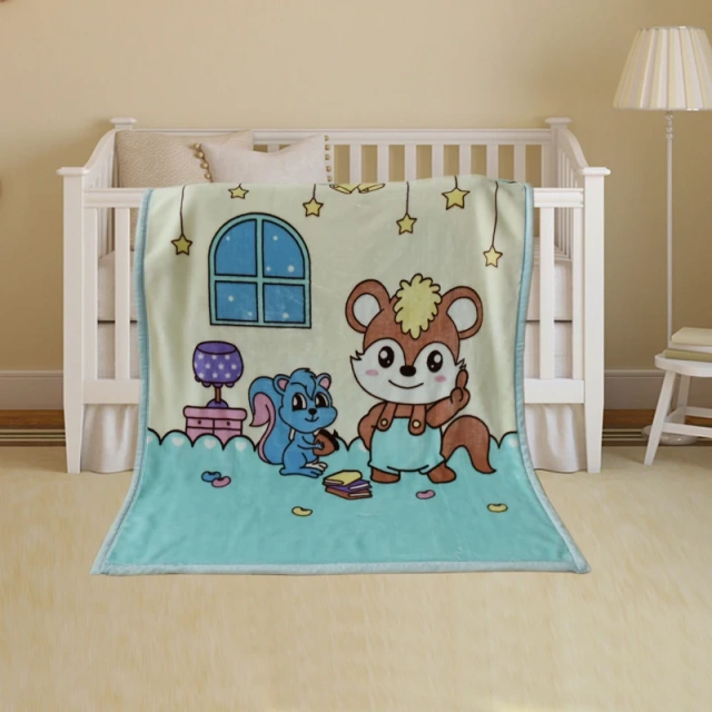 Wholesale Cheap Printing Cartoon Kid Manta Minky Children Animal Coral Fleece Baby Blankets
