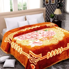 Hot New 100% Polyester Flower Coral Fleece Plaid Printing Blanket Blankets heavy weighted blankets for winter