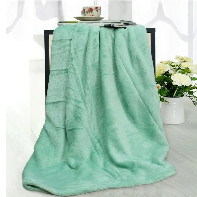 2024 Manufacture Super Soft Mink Polyester Fleece Printed Solid Plain Custom Logo Plush Coral Bed Throw Blanket