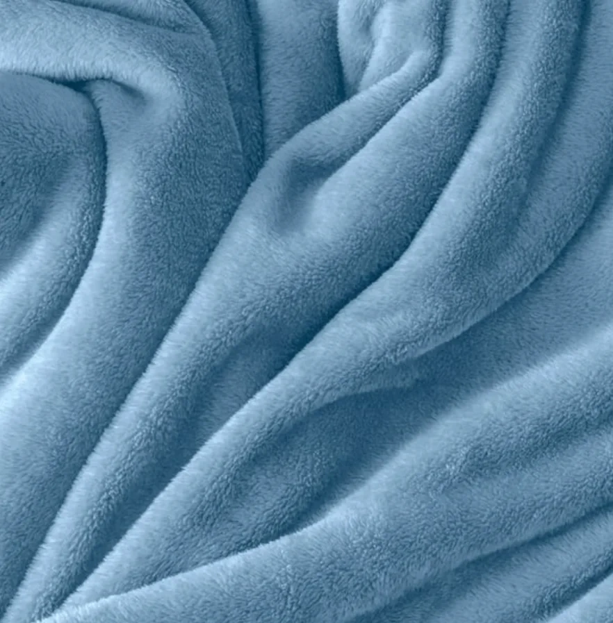 Fuzzy Lightweight Flannel Throw Blanket for Couch Bed Sofa Travel Camping, School 50x60 inches