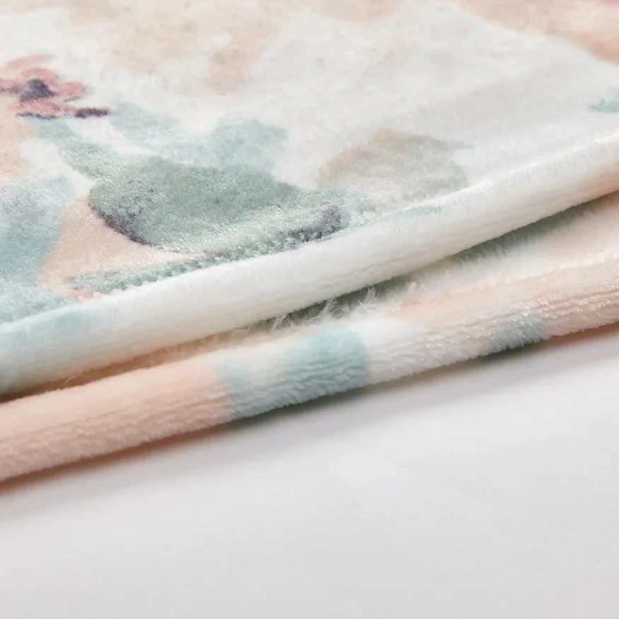 New style printed flannel blanket single fall/winter air conditioning blanket children baby sofa nap blanket