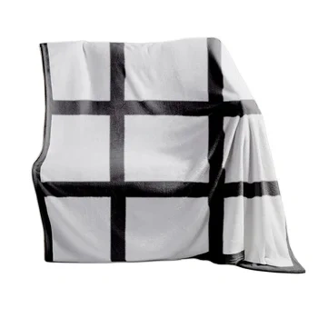 Subbank Personalized Custom Printed 9/20 panel Sublimation Flannel Blanket Wholesale Sublimation Blank Blanket