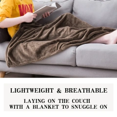 Custom flannel blanket coral fleece travel blanket home sofa chair Soft warm cozy throw Blankets Flannel Fleece