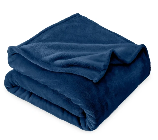 Fuzzy Lightweight Flannel Throw Blanket for Couch Bed Sofa Travel Camping, School 50x60 inches