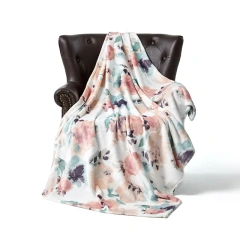 New style printed flannel blanket single fall/winter air conditioning blanket children baby sofa nap blanket
