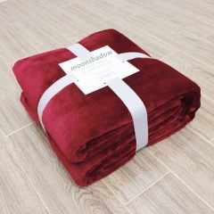 Warm and Cozy Flannel Blanket for Couch Bed and Sofa Soft and Soothing Throw Blanket in Solid Color
