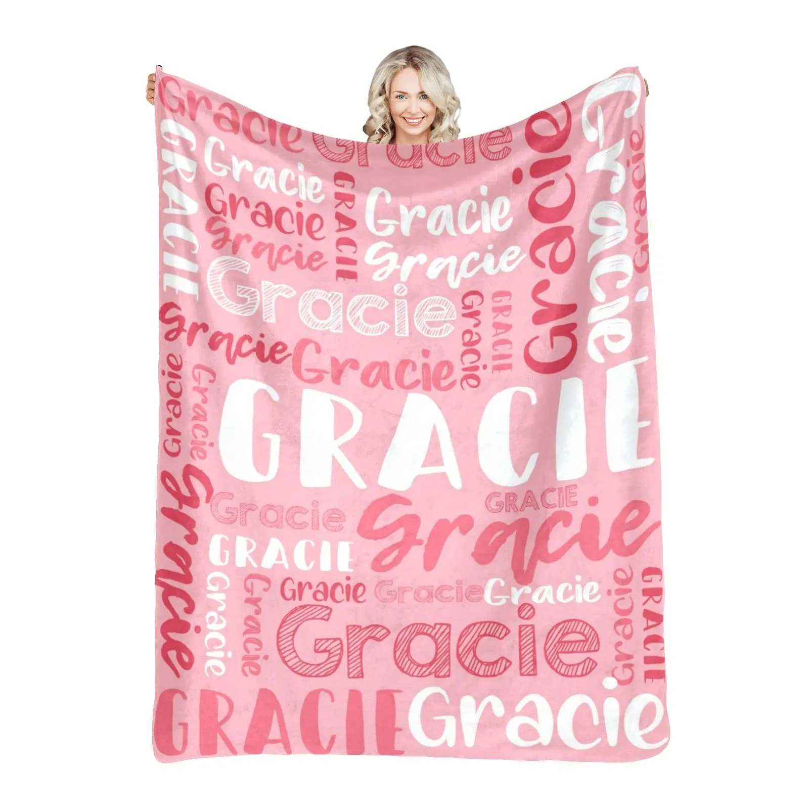 Customized 3D Photo Digital Printing flannel Blanket Personalized with Name and Logo for Baby's Room