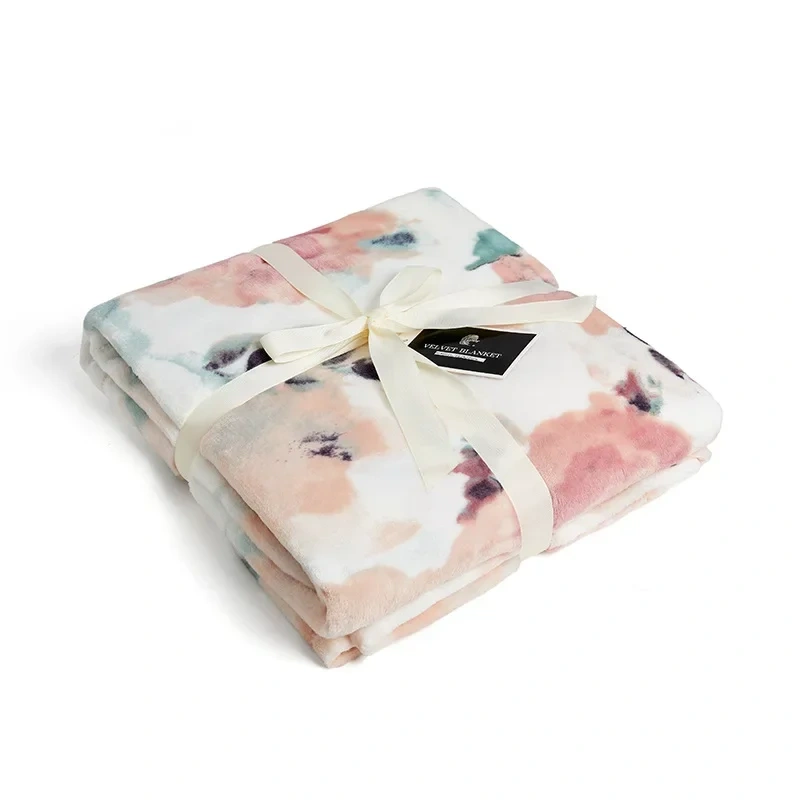 New style printed flannel blanket single fall/winter air conditioning blanket children baby sofa nap blanket