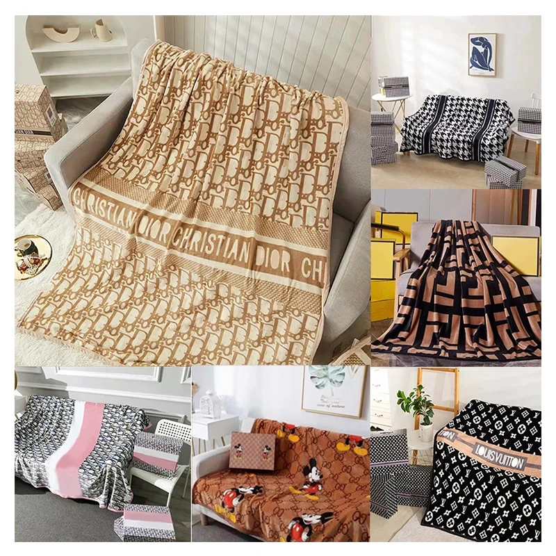 Hot Selling Luxury Brand Flannel Blankets Fleece Soft for Bedroom