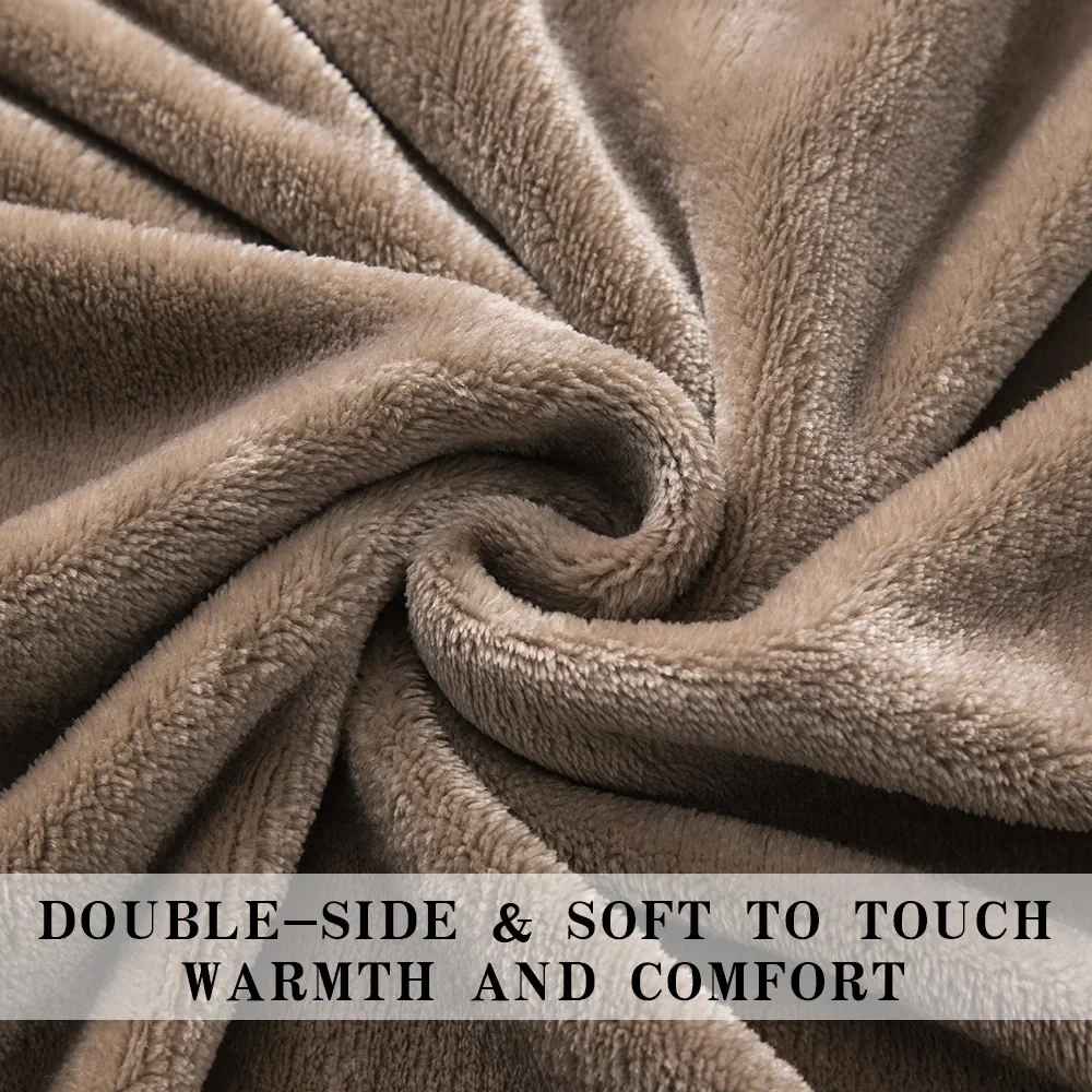 Custom flannel blanket coral fleece travel blanket home sofa chair Soft warm cozy throw Blankets Flannel Fleece