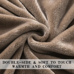 Custom flannel blanket coral fleece travel blanket home sofa chair Soft warm cozy throw Blankets Flannel Fleece